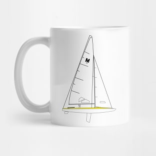 M20 Scow Sailboat Mug